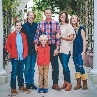 David Robbins and his family